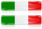 Adesivi Stickers, 2 pezzi, Bandiera Italiana Italia Tricolore Rettangolare Resinati 3D, emblema auto moto casco bandiera italiana, per Auto e Moto Tuning Sticker Stemma Adesivo Tricolore, 1,5 * 8cm