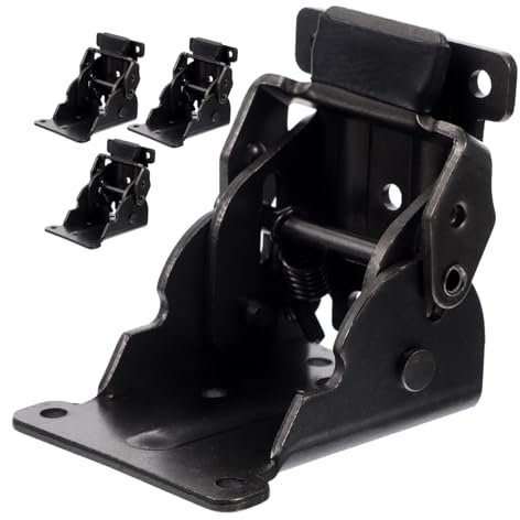 BAZEITFLOW 4stücke Verriegelungsscharniere Türscharniere Klappregalscharnier Positionierungsscharnier Außentürscharniere Selbstverriegelndes Scharnier Möbelteile