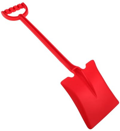 Milisten Juguetes de los Pala de Nieve de plástico Pala de Playa para Palas de Playa quitanieves Manual Pala de Juguete Palas de plastico el plastico Rojo