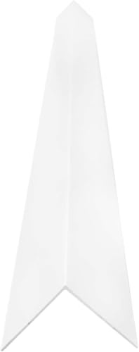 Homesmart White 1 Metre UPVC Plastic Rigid Angle Corner Trim 10 x 10mm, 90 Degree Right Angle Profile, Durable Weatherproof uPVC Moulding for Wall Edges, Corners, DIY, Bathroom & Kitchen, Pack of 2
