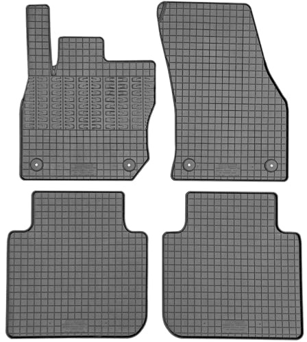 CIKCAR Satz Gummimatten kompatibel mit Skoda Kodiaq II (PS7) 2024- & Volkswagen Tayron (R41) 2024- (4-teilig), Schwarz | kompatibel mit Skoda Kodiaq II (PS7) 2024- & Volkswagen Tayron (R41) 2024- (4-teilig)