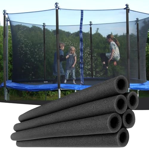 Giwuence 6 Pièces Tubes en Mousse pour Trampoline | Manchons De Protection en Mousse pour Poteaux De Trampoline | Portables De Remplacement pour Systèmes De Poteaux 88cm