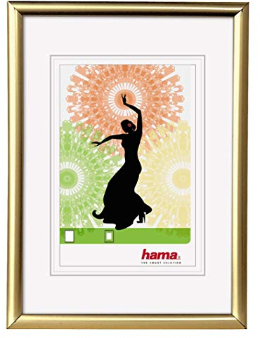 Hama Kunststoffrahmen Madrid, Gold, 13 x 18 cm
