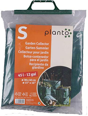 planto Gartensack Gartenabfallsack Gartensammler Gartentasche Abfallsack Gartentaschen für Gartenabfall Laubsack in Profi-Qualität (45 Liter, ⌀ 38 x 40 cm) 1 Stück