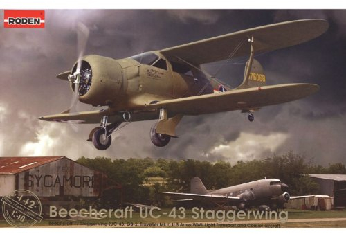 Roden 442 Modellbausatz Beechcraft UC-43 Staggerwing