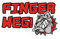 wall-art-design Fun Aufkleber Finger Weg ! Hund, Bulldogge 15x9 cm selbstklebend, glänzend für Auto, Motorrad, Fahrrad, Boot oder Caravan