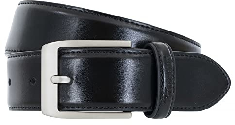 Atelier GARDEUR Herren Herrengürtel Gürtel, Schwarz (Schwarz 99), 115 cm