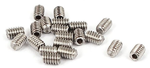 sourcingmap M2 x 3 mm Cup point Douille hexagonale Lot Vis sans tête 20 pcs pour levier