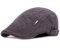 Kuyou Sportmütze Newsboy Flat Cap Gatsby Schirmmütze Kappe, Dunkelgrau, Einheitsgröße
