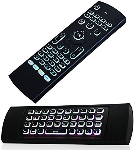 JUSTOP F40 Mini Wireless Keyboard Air Mouse LED Backlit 3D Fly Controller Built In Gyro Sensors For Android Boxes, HTPCs, Smart TVs, Rasberry Pi, Laptops, Presentation Etc