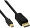 InLine 17136S Mini DisplayPort zu DisplayPort Kabel, schwarz, 0,5m