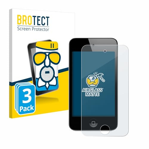 BROTECT Entspiegelungs Schutzglas für Apple iPod Touch (4. Gen.) (3 Stück) Schutzfolie Panzer Folie Glas Matt [Extrem Kratzfest 9H, Anti-Reflex]