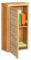 Relaxdays Bad Hängeschrank, Bambus, 2 Fächer, höhenverstellbarer Einlegeboden, Badschrank HxBxT: 66 x 35 x 20 cm, Natur, 1 Stück