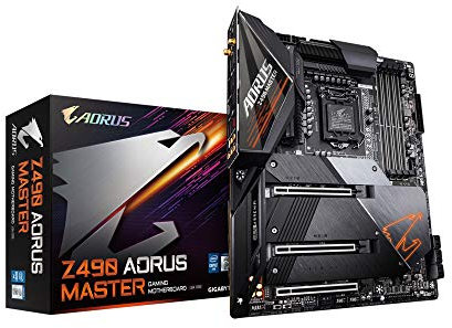 GIGABYTE Z490 AORUS Master (Intel LGA1200/Z490/ATX/Intel 2.5G LAN/3xM.2 Thermal Guard/SATA 6Gb/s/USB 3.2 Gen 2/Intel Wi-Fi 6/ESS Sabre DAC/Fins Array II/scheda madre gaming)