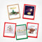PICKMOTION Set 4 mit 5 Foto-Gruß-Karten mit Umschlag Weihnachten, Instagram-Fotografen-Weihnachts-Karten, handgemachte Klappkarten, lustige Sprüche & Motive X-Mas, Christmas-Cards, BKK-0104