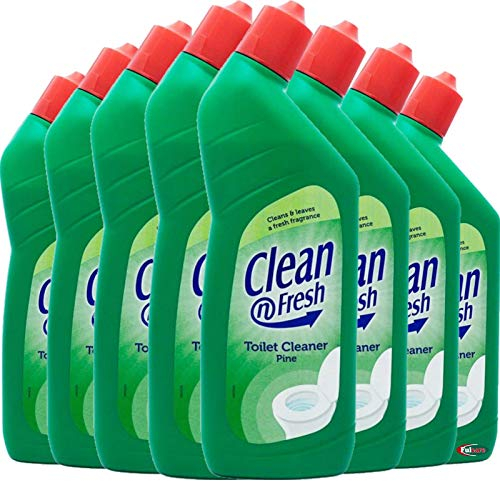 Clean & Fresh Toilet Cleaner Pine Odour Neutraliser Toilet Cleaner Products Bulk Buy of 8