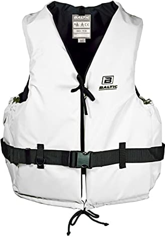 Baltic Schwimmhilfe Aqua weiß (Mod. 4535) Schwimmweste für erfahrene Schwimmer auf Binnengewässern, Größe:90kg+