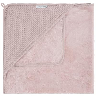 Baby's Only - Kapuzendecke Sky - 75x75 cm - Einschlagdecke Babyschale - Maxi Cosi Decke - für 5-Punkt-Gurten Autositz - Neugeborenen Wickeldecke - Mit Baumwolle - Alt Rosa