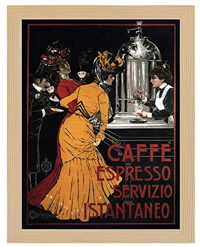 Legendarte - Poster, Vintage Poster Werbung Caffé Espresso - Bild, Wanddekoration 50 x 70 cm