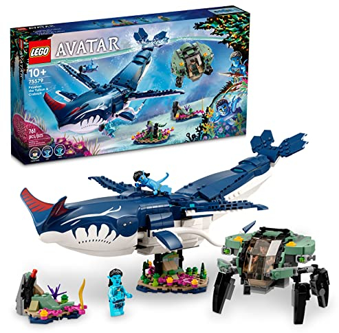 LEGO Avatar: The Way of Water Payakan The Tulkun & Crabsuit 75579, Building Toy Set, Movie Underwater Ocean with Whale-Like Sea Animal Creature Figure