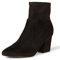Amazon Essentials Stivali Aderenti Elasticizzati con Tacco Donna, Nero Micro Scamosciato, 41 EU