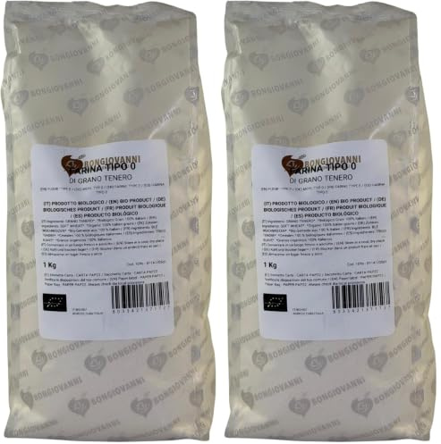Farina Tipo 0 di Grano Tenero 1Kg BIO (Confezione da 2)