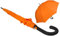 iX-brella First Class XL Fiberglas Automatik Stockschirm 110 cm überschlagfähig - neon orange