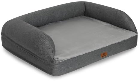 elGiga orthopädisches Hundebett Moritz - Bezug mit RV waschbar - S 60 x 45 cm