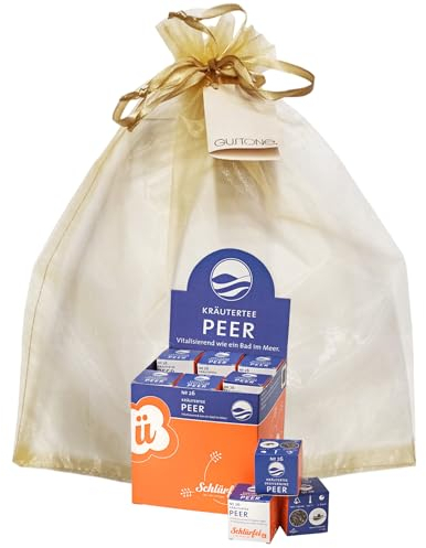 GUSTONE. Tee-Geschenkset Schlürf Bio Kräutertee „Peer“ 27 Pyramiden-Teebeutel