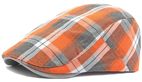 Qianuer Newsboy Hat Ivy Flat Cap Gatsby Cabbie Driving Hat for Men Women