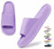 VEXITO Ciabatte Nuvola Donna Estive Scarpe Mare Uomo Pantofole Antiodore Morbide Casa Eva Sandali Spiaggia Piscina Gomma Ortopediche Plastica Viola Gr. 42-43