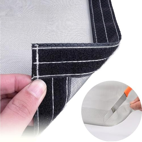 Mosquitera Acero Inoxidable Ventana, Robusto Protector Ventana Gatos, Red Proteccion Gatos, Malla Mosquitera Metalica, Mosquitera Para Ventana Sin Taladrar, Fácil De Instalar(110x155cm)