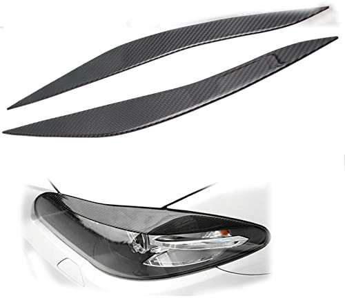 TGVSELPJ Scheinwerferblende Für BMW 5er Für F10 Für F11 2011-2016 2015 2014 2013 2012 Carbon Auto Scheinwerfer Augenbraue Augenlid Abdeckung Trim Aufkleber