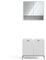 Vicco Badmöbel-Set Eliza, Badezimmerschrank-Set, Weiß, 2 Teile