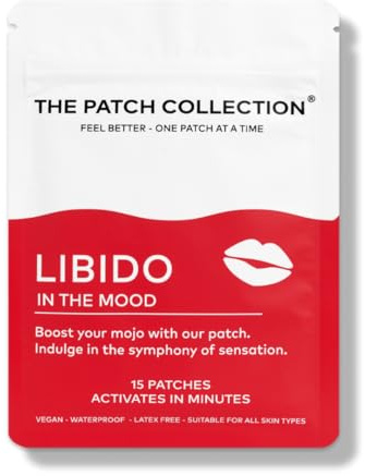 The Patch Collection® - High Potency Libido Enhancer Patch | Ginseng, Tribulus Terrestris, L-Arginine, Fo-Ti | 100% Natural & Vegan, Latex Free (Pack of 15)