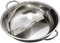 Faitout épais en acier inoxydable pour cuisinière à induction, grande capacité, peut contenir deux types de base de soupe - 40 cm