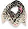 Tuch Damen Frühling Baumwolle Musselin Leo Print Made Italy Halstuch Herz Love Schal Sommer Dreieckstuch (Beige-Khakigrün)