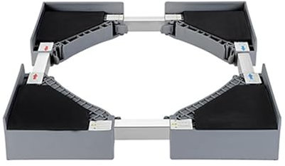 Kit de Apilamiento Universal para Lavadora y Secadora, kit Union Lavadora Secadora con Cuerda de Trinquete, Tamaño del Marco Apilado Ajustable, Adecuado para Lavadoras y Secadoras de 50-70 cm