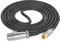 Beimus 3Pin Male to Female Auditory Cable for Amplifiers, Mixers, Microphones, 30cm to 1000cm