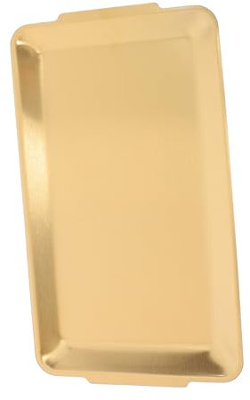 SUPVOX Plateau de Service Acier Inoxydable pour BBQ Plat de Snack Desserts Plateau de Acier Inoxydable Aux Températures