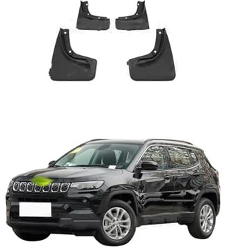Paraspruzzi per auto Per Jeep Per Compass 2017 2018 2019 2020 2021 2022 2023 I Parafanghi Per Auto Si Adattano Al Modello Senza Allentamenti, Bloccando Efficacemente Gli Schizzi Di Fango E Acqua SCSTH