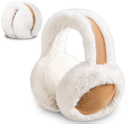 SGZIOO Cache Oreille Femme, Cache-Oreilles d'hiver Pliable en Peluche, Cache-Oreilles Femme, Fin et Doux, pour Temps Froid
