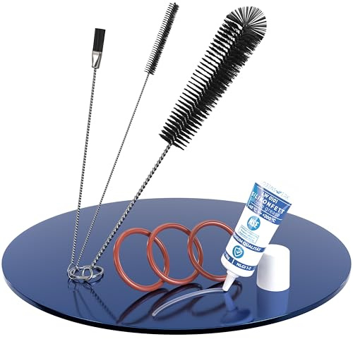 LOBENSWERK Großes Pflegeset [inkl. Video-Einbauanleitung] für DeLonghi Kaffeevollautomat | passgenau für ECAM ESAM ETAM & Serien Magnifica, Maestosa | inkl. Reinigungsbürsten, Silikonfett & O-Ringe