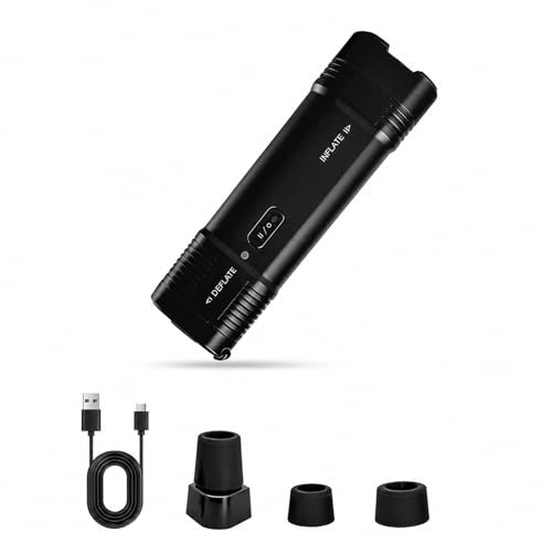 Mini Air Pump For Inflatables Deflate - Air Mattress Pump,Camping Pump | 100L/Min USB Rechargeable Portable Airbed Pump with Camping Light,Lightweight pump,Tiny Pump for Pool Floats,Swimming Ring