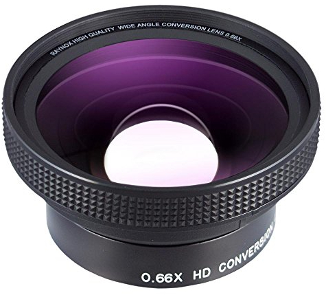 Raynox HD-6600 Pro 58mm Weitwinkelkonverter 0,66x, schwarz
