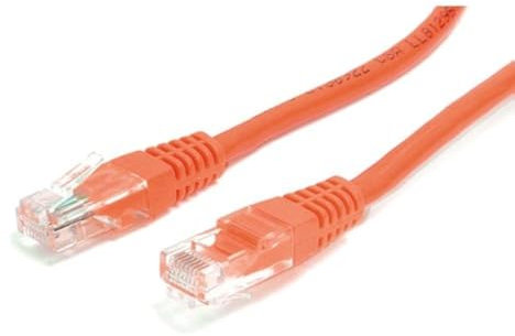 Aptii CAT 6 Network Cable. Ethernet LAN 10/100/1000 Gigabit Patch Lead Orange 3m
