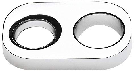Nuie CIR91 ǀ Modern Bathroom Shower Accessories Universal Hose Retainer for Slide Rail Kits, 10mm x 80mm, Silver