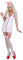 NET TOYS Krankenschwester Kostüm Set Nurse Outfit Schwesternhaube Hut Spritze Strumpfband Stethoskop Haarreif Haube Krankenschwesterkostüm Kleidung Verkleidung Accessoire