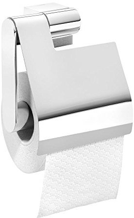 Tiger Papierhalter mit Deckel, Metall, verchromt, 5.6 x 12.5 x 13.4 cm