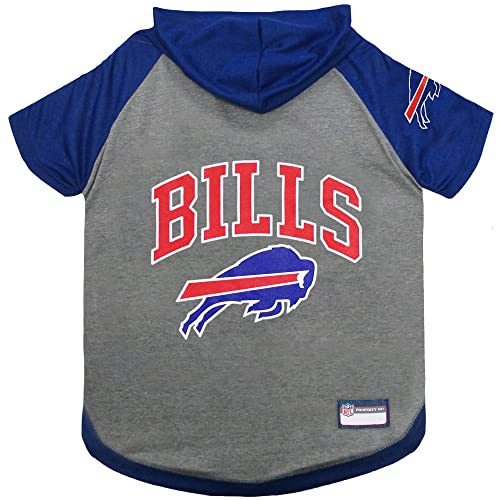 Pets First Hoodie T-Shirt for Dogs & Cats Football Licensed Dog Hoody Tee Shirt, X-Small Sports Hoody T-Shirt for Pets Licensed Sporty Dog Shirt